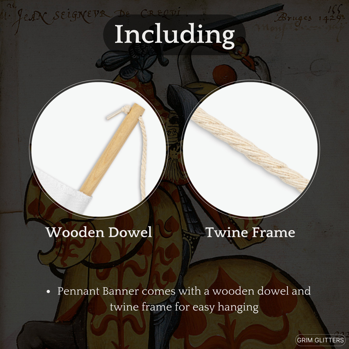 The Lord of Crequi Pennant Banner