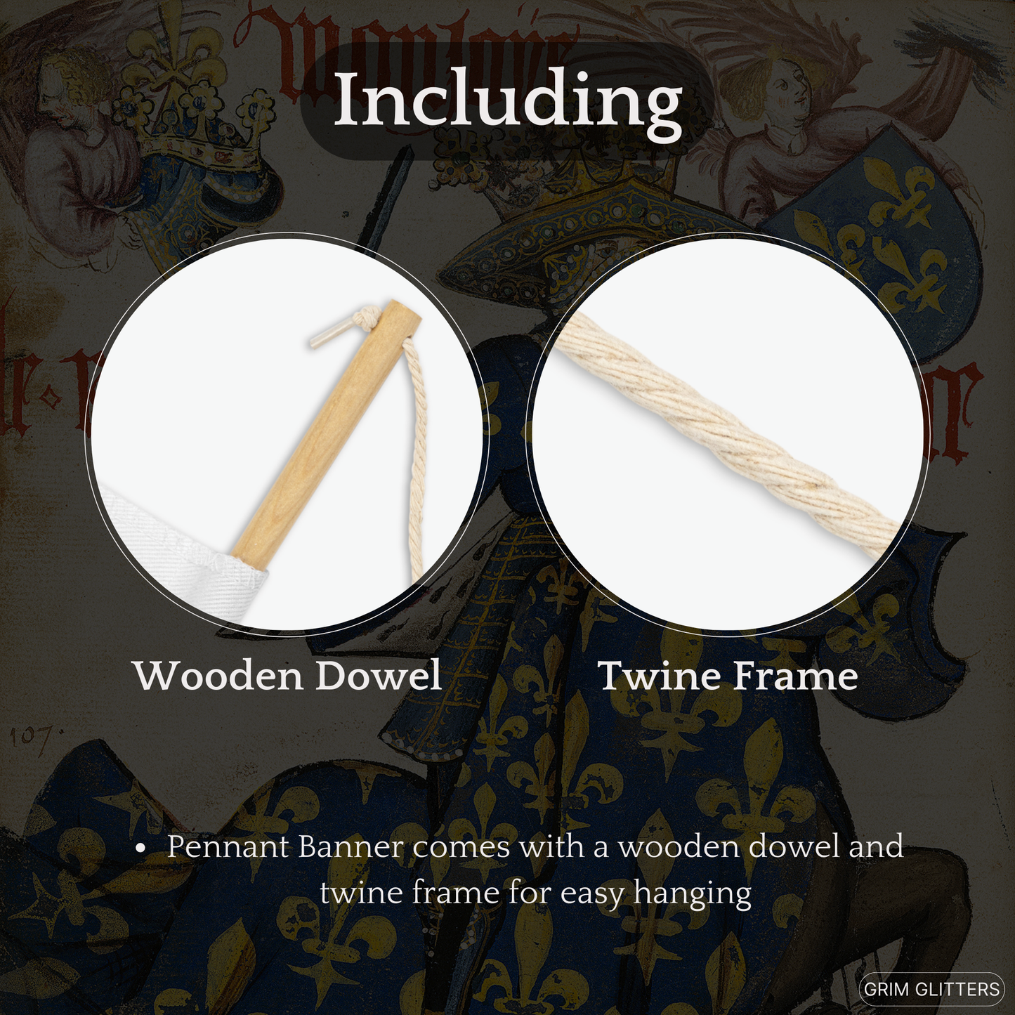 The King of France Pennant Banner