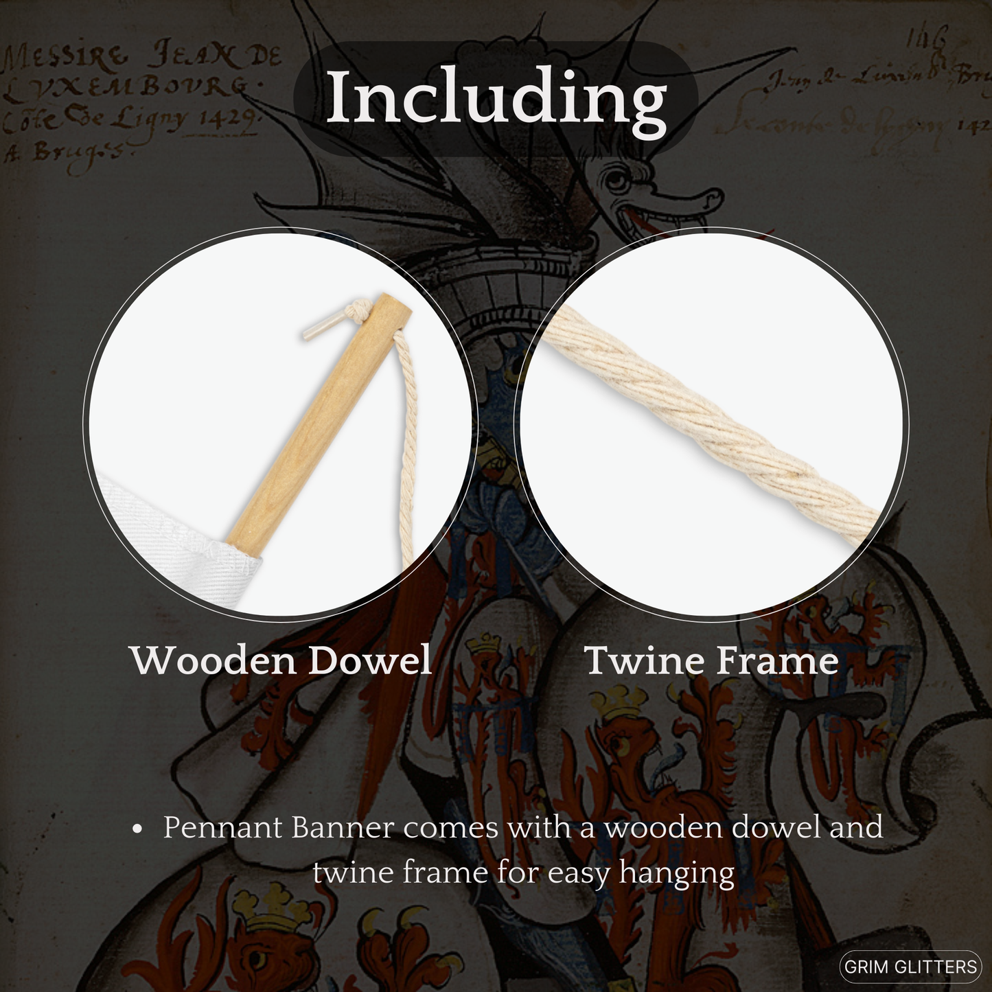 The Count of Ligny Pennant Banner