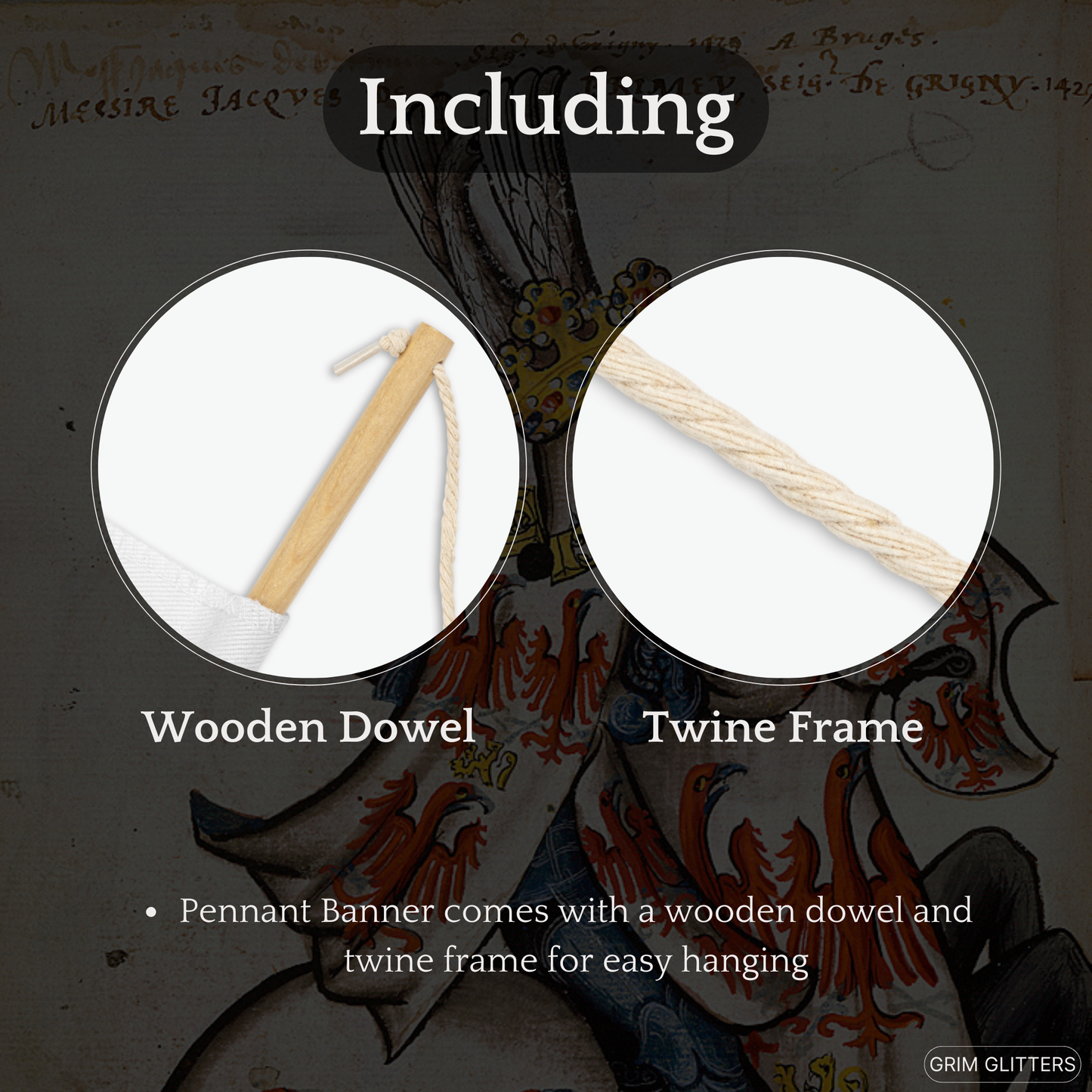 The Lord of Grigny Pennant Banner