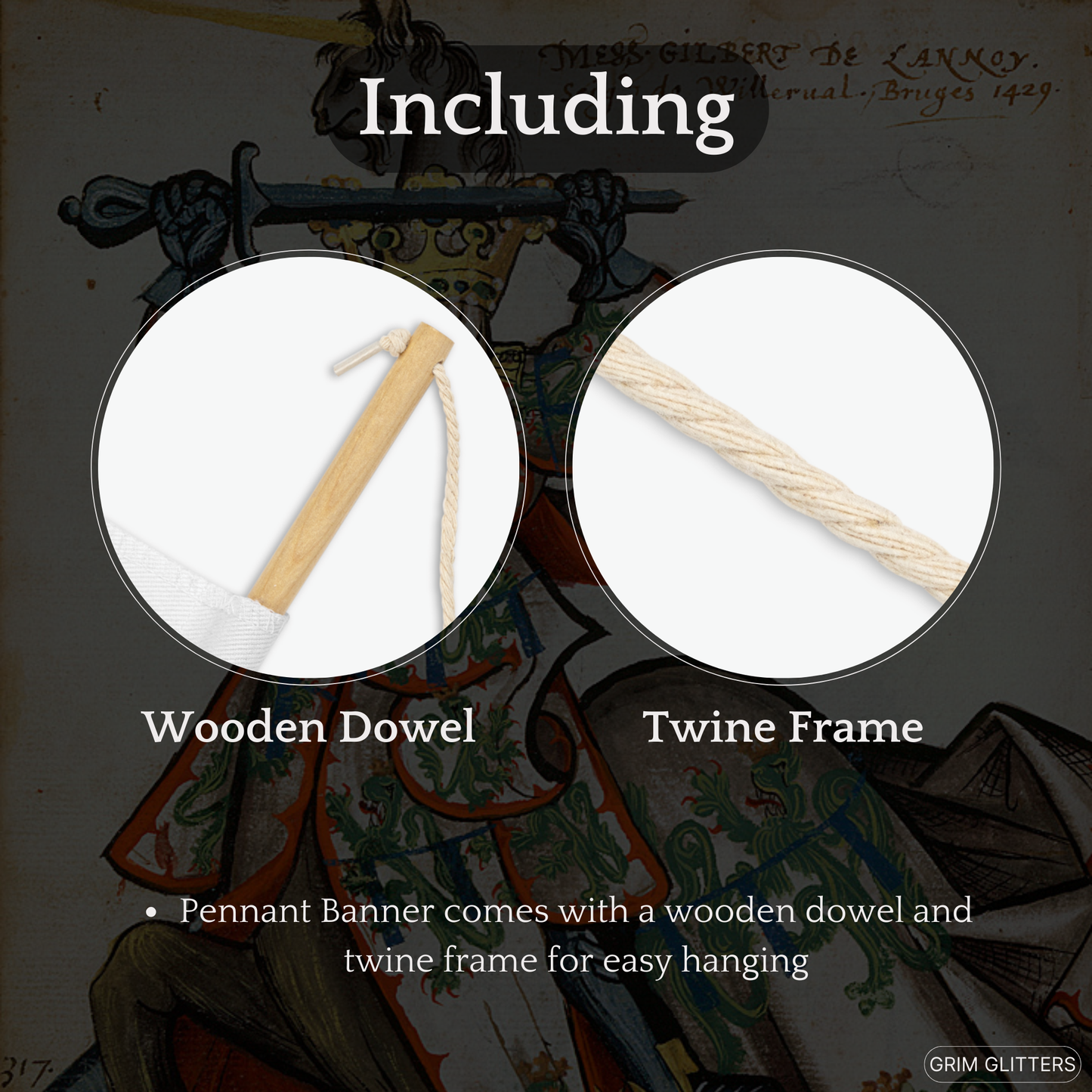 The Lord of Villerval Pennant Banner