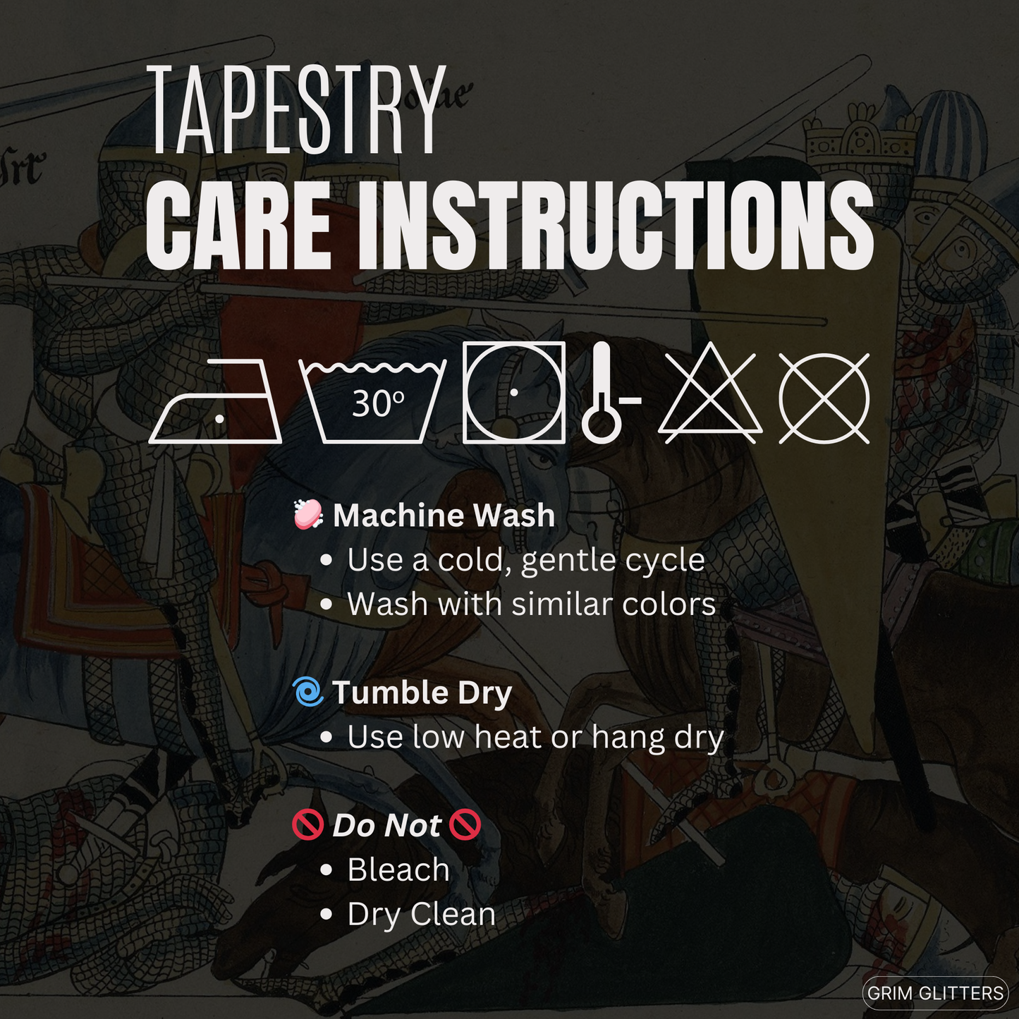 Knights Combat Tapestry