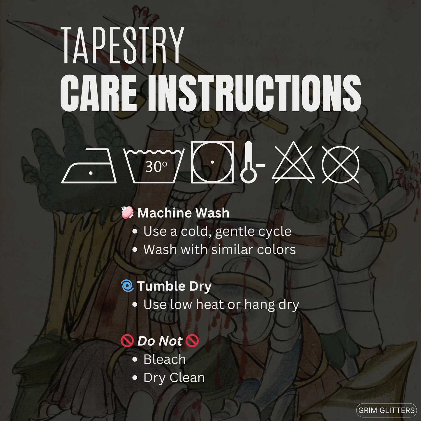 English vs. French Knights Tapestry