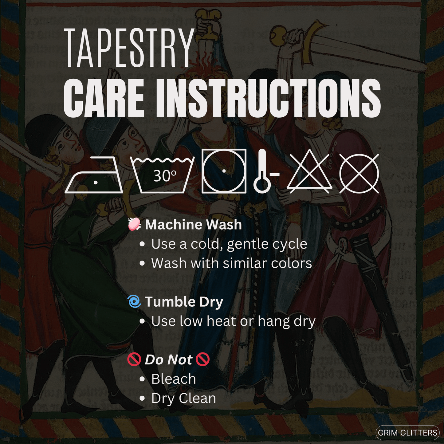 Reinmar von Brennenberg Tapestry - Codex Manesse - Grim GlittersHome Decor104" × 88"