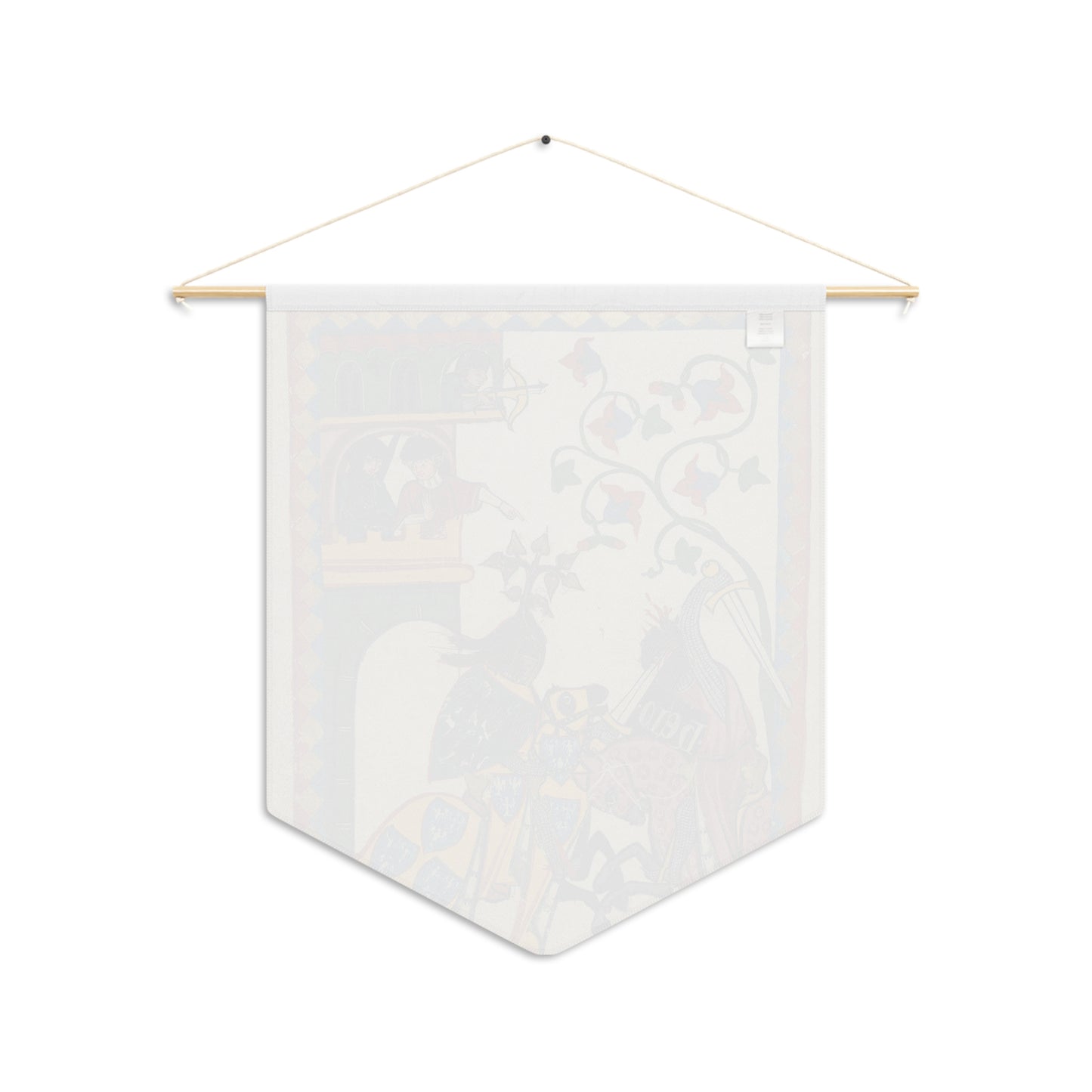 Friedrich von Leiningen Pennant Banner - Codex Manesse - Medieval German Art - Historic Home Decor - Noble Knight Wall Art - Wall Hanging