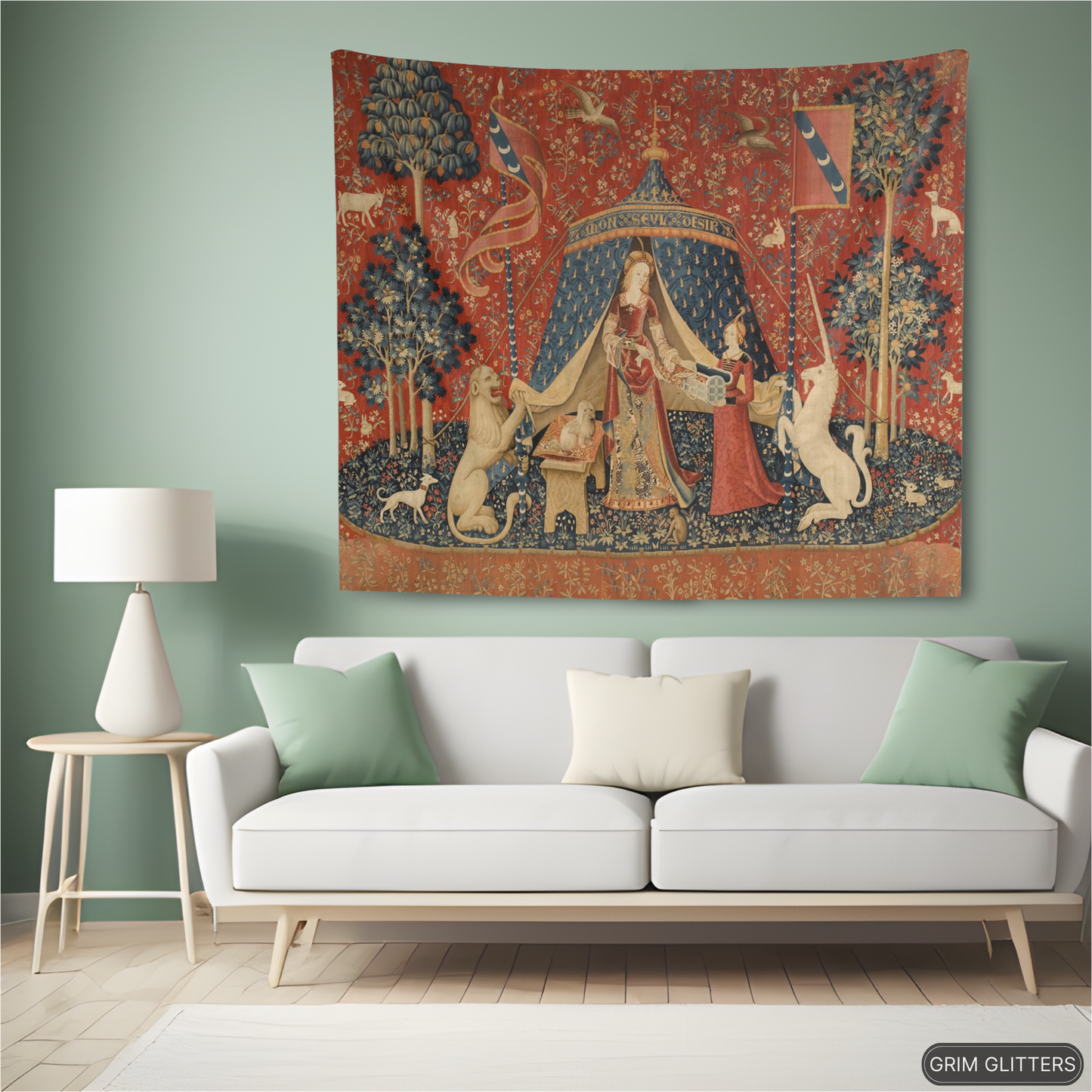 Unicorn Tapestry - The Lady and the Unicorn (Desire)