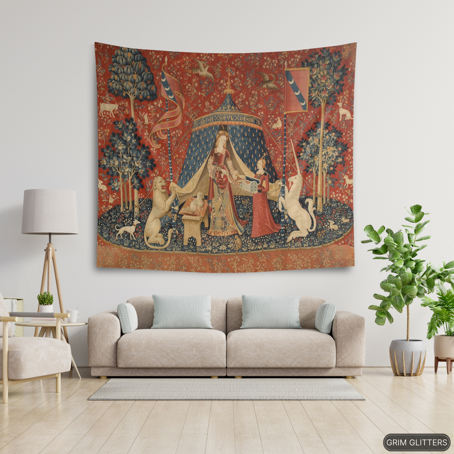 Unicorn Tapestry - The Lady and the Unicorn (Desire)