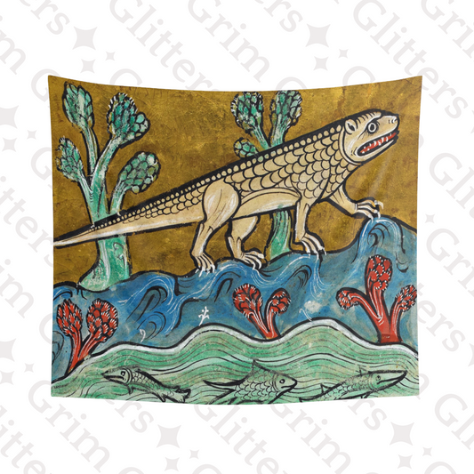 Crocodile Tapestry - Rochester Bestiary