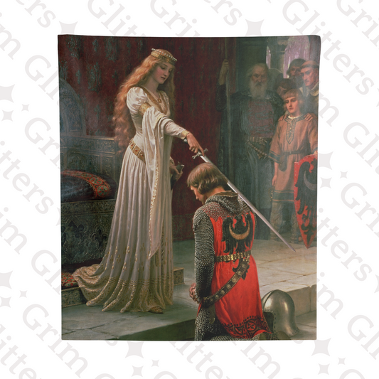 The Accolade Tapestry - Edmund Blair Leighton - Grim Glitters