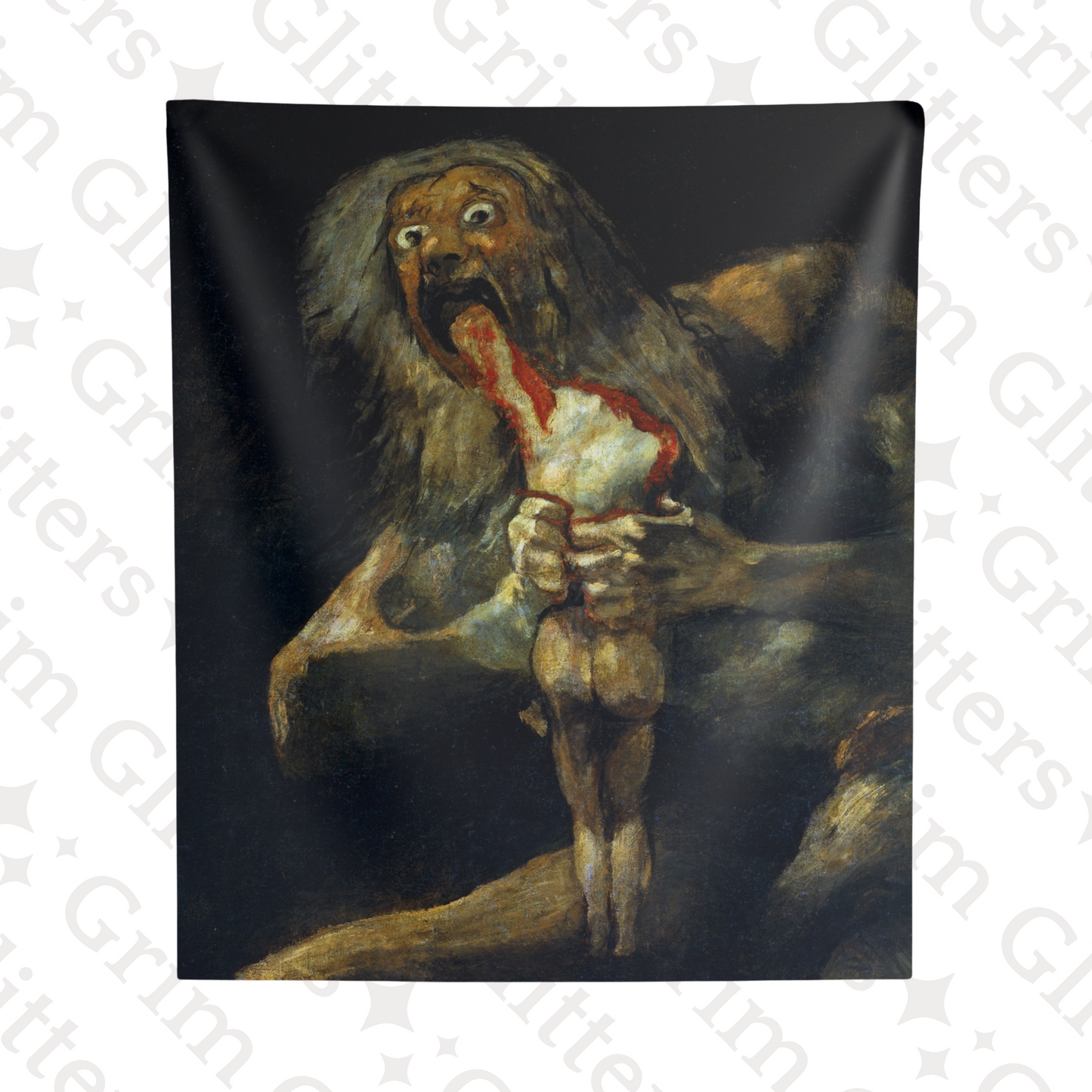 Saturn Devouring His Son Tapestry - Francisco Goya