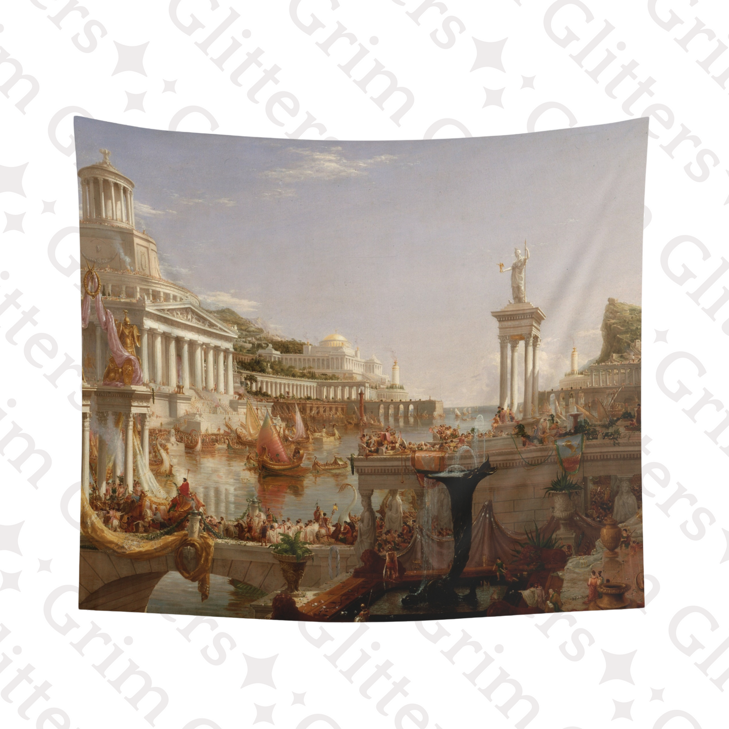 The Course of Empire: The Consummation of Empire Tapestry - Thomas Cole