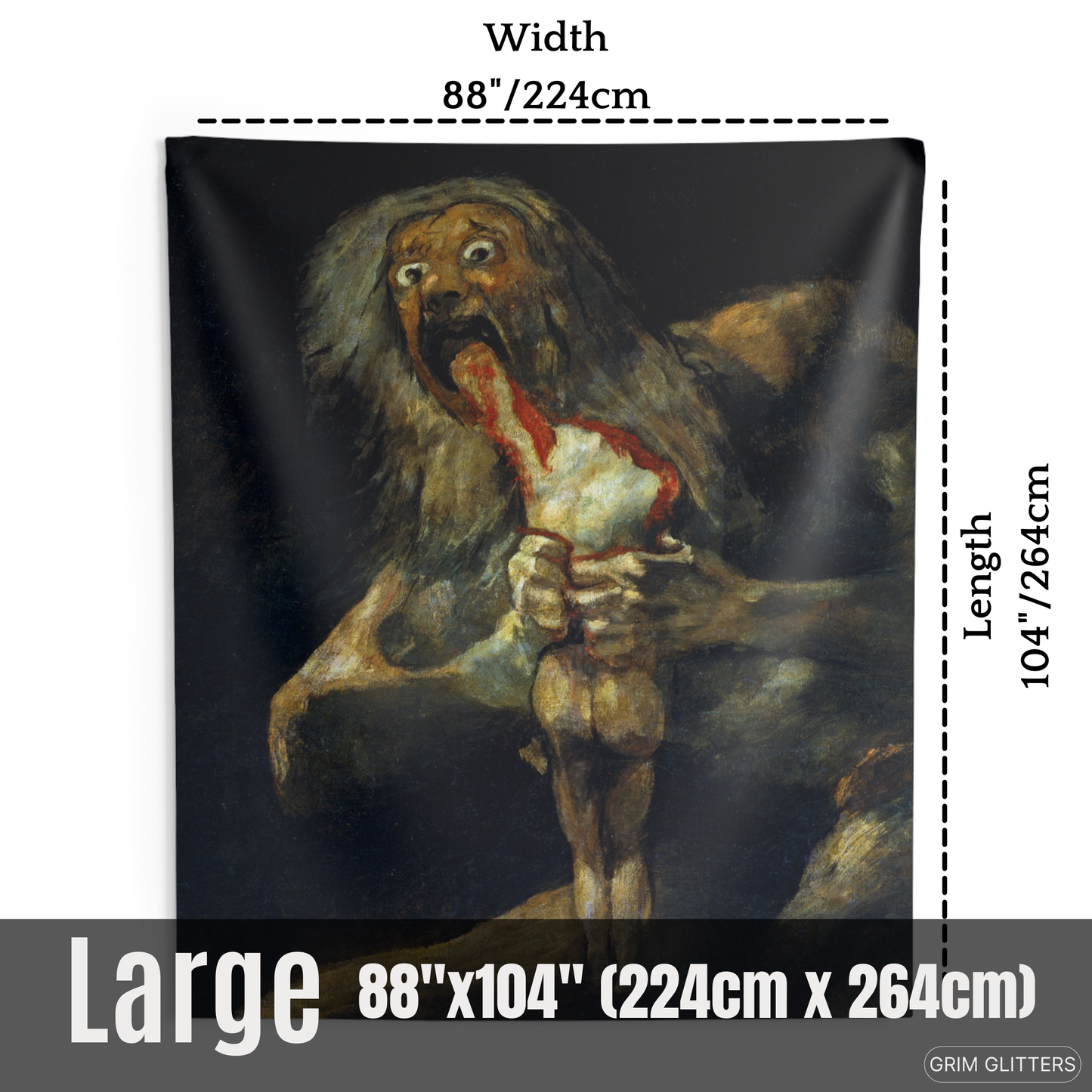 Saturn Devouring His Son Tapestry - Francisco Goya