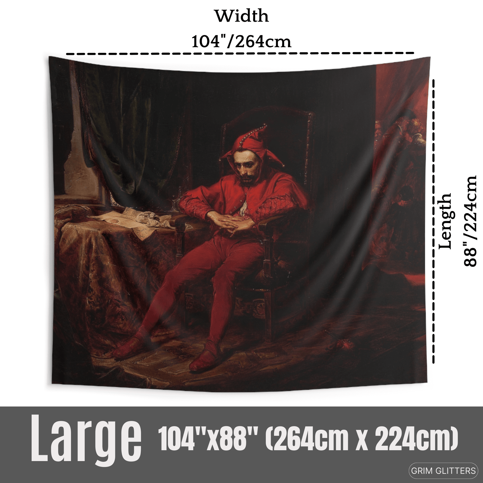 Celebrate Polish heritage with the Stanczyk Tapestry. Inspired by Jan Matejko's painting, it captures the moment of Stanczyk reflecting on his nation's fate.