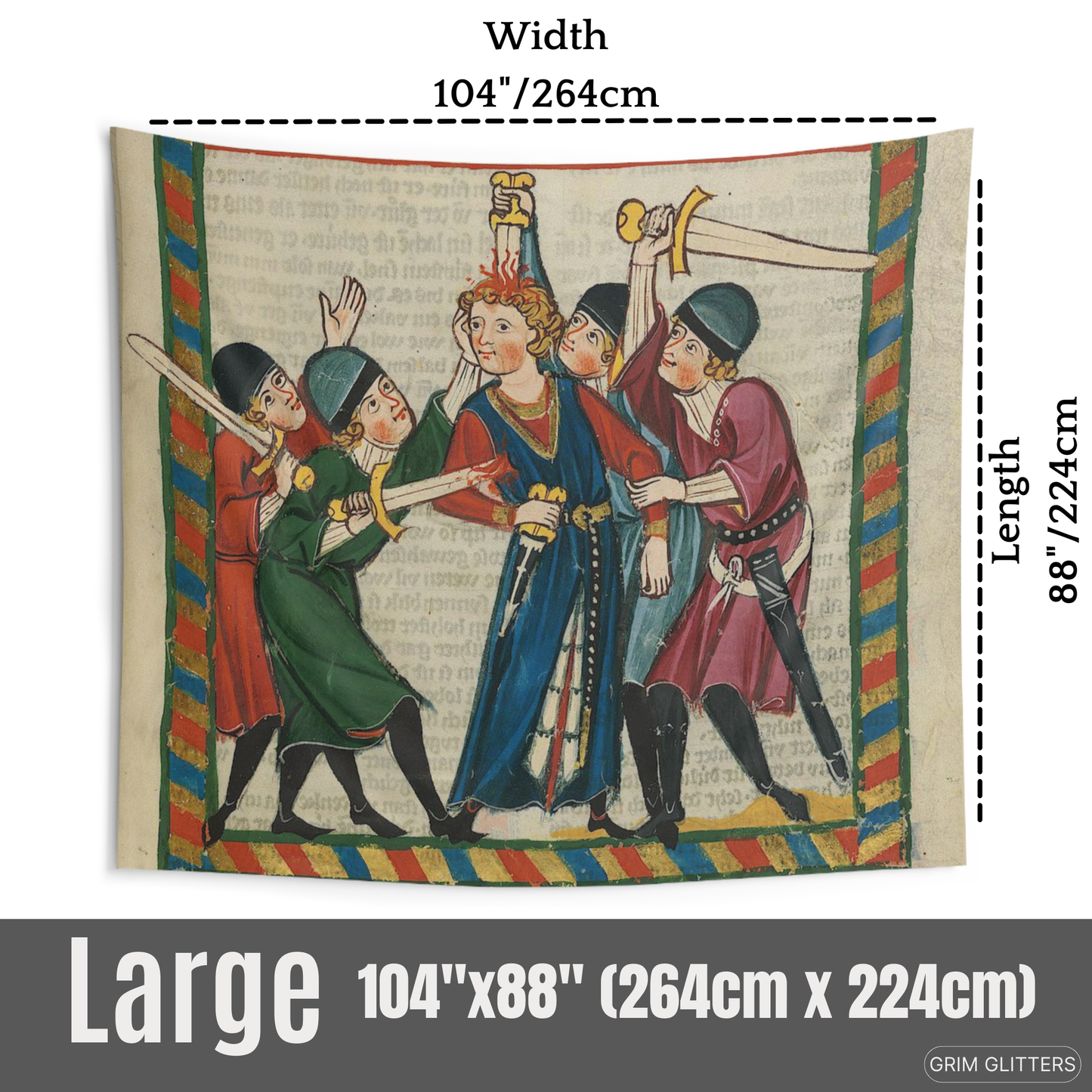 Reinmar von Brennenberg Tapestry - Codex Manesse