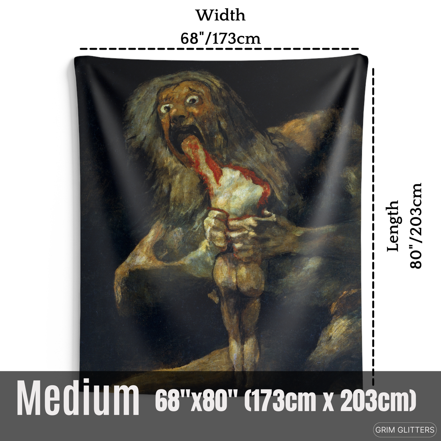 Saturn Devouring His Son Tapestry - Francisco Goya