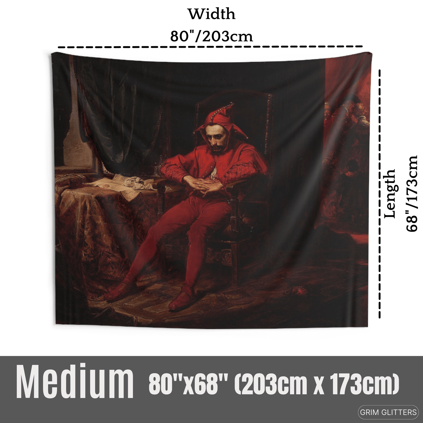 Celebrate Polish heritage with the Stanczyk Tapestry. Inspired by Jan Matejko's painting, it captures the moment of Stanczyk reflecting on his nation's fate.