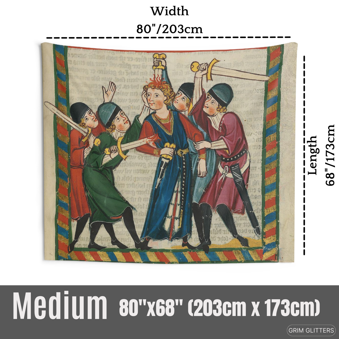 Reinmar von Brennenberg Tapestry - Codex Manesse