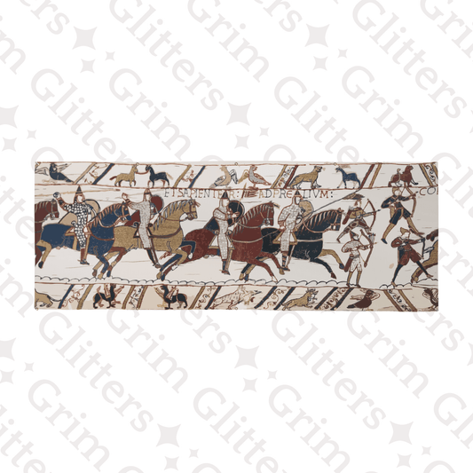 Bayeux Tapestry Banner - The Battle of Hastings - Norman Knights and Archers - Grim GlittersBanners48″ x 24″ (Horizontal)