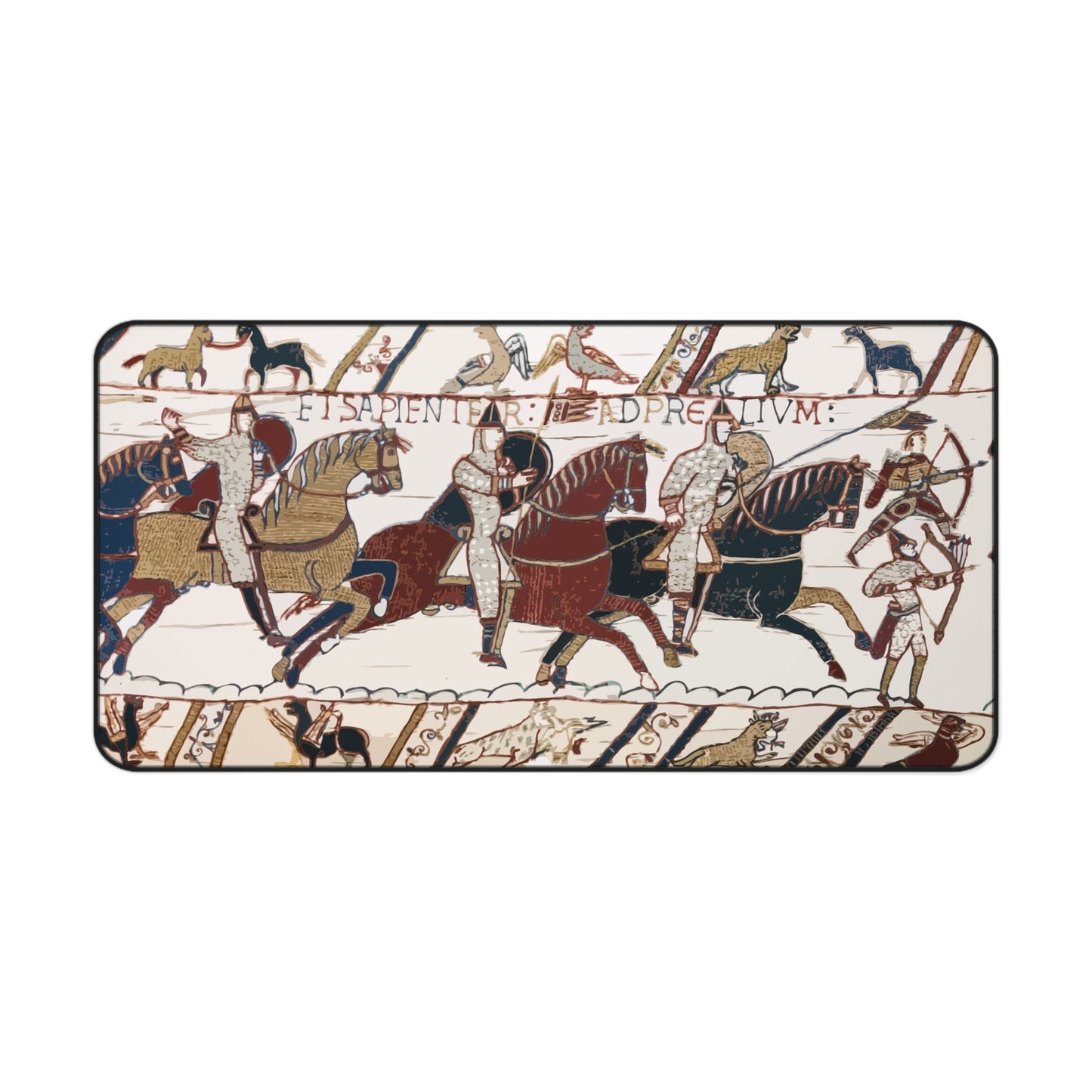 Bayeux Tapestry Desk Mat - The Battle of Hastings - Norman Knights and Archers - Grim GlittersDesk Mats15.5" × 31"