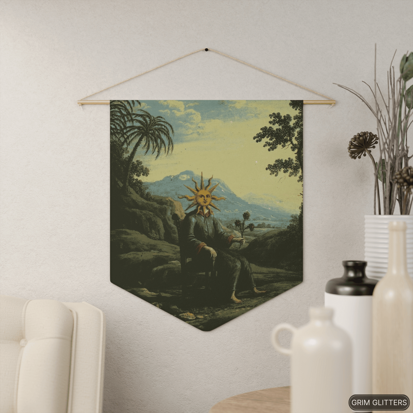 Clavis Artis Pennant Banner - Alchemist achieves Illumination - Grim GlittersPennant Banners18" × 21"