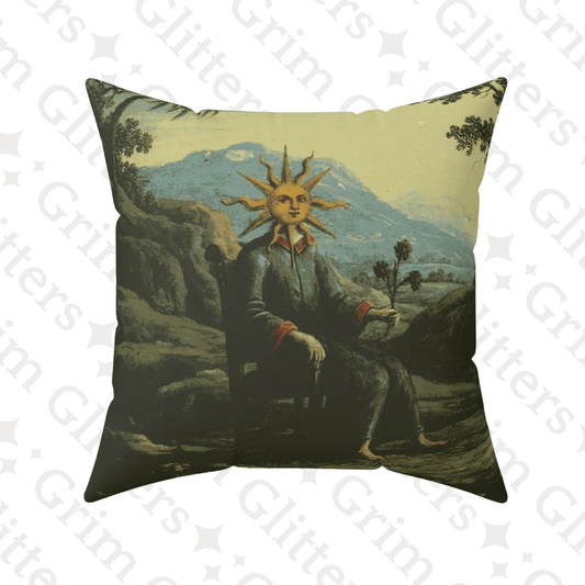 Clavis Artis Square Pillow - Alchemist achieves Illumination - Grim GlittersHome Decor14" × 14"