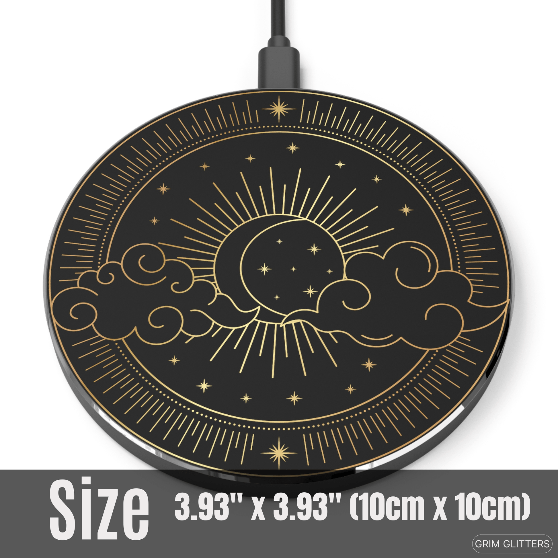 Enchanting Sun and Moon Wireless Charger - Grim GlittersWireless ChargersRoundOne size