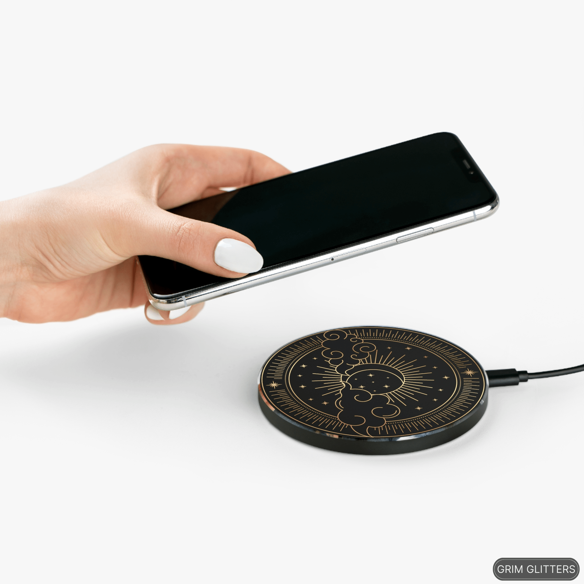 Enchanting Sun and Moon Wireless Charger - Grim GlittersWireless ChargersRoundOne size