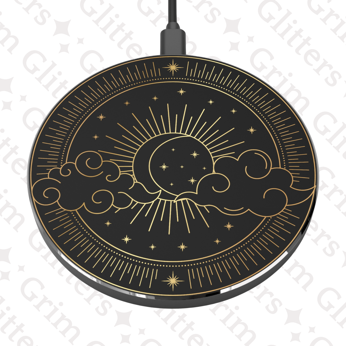 Enchanting Sun and Moon Wireless Charger - Grim GlittersWireless ChargersRoundOne size