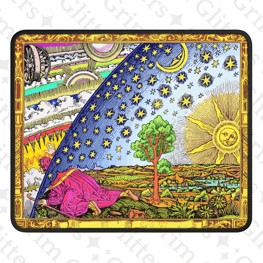 Flammarion Gaming Mouse Pad - Traveler Exploring The Universe - Grim GlittersMouse PadsRectangle9" × 7"