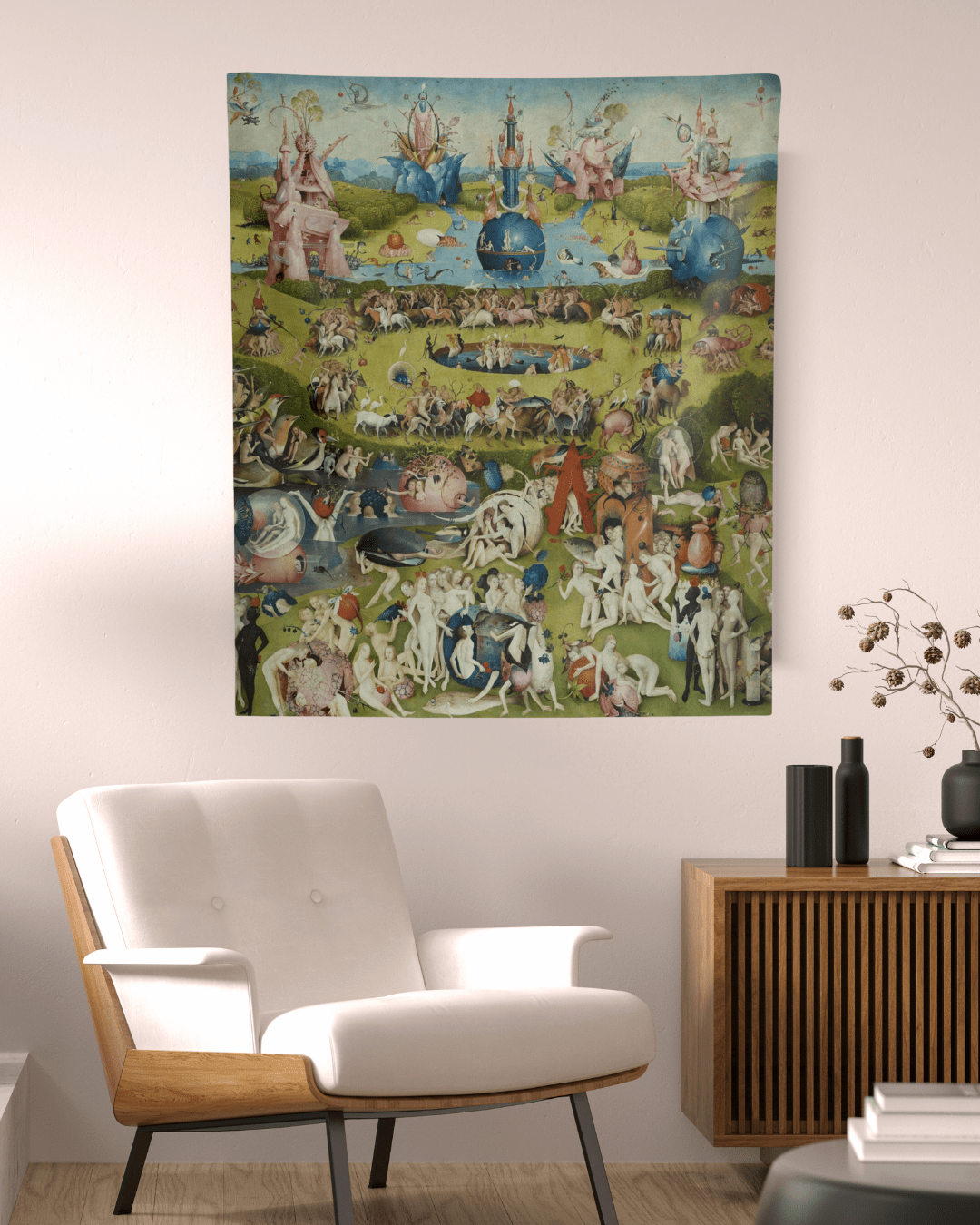 Garden of Earthly Delights Tapestry - Hieronymus Bosch - Grim GlittersTapestries88" × 104"