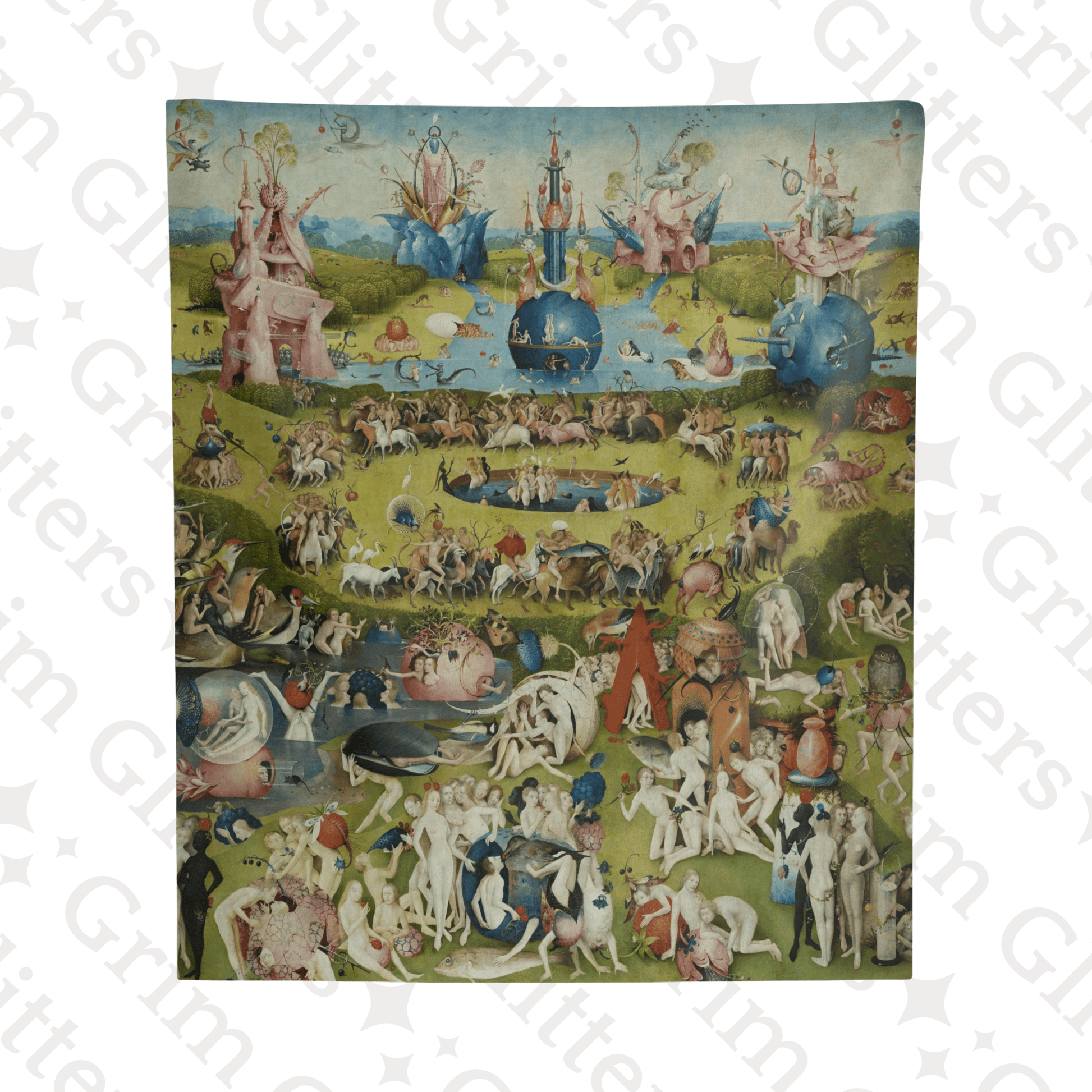 Garden of Earthly Delights Tapestry - Hieronymus Bosch - Grim GlittersTapestries50" × 60"