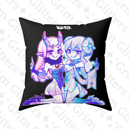 Grim and Glitta Square Pillow - Grim GlittersPillows14" × 14"